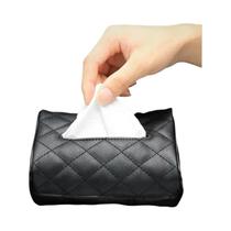 Caixa De Lenços De Couro Xadrez Para Carro, Protetor Solar Para Encosto De Banco, Bolsa Suspensa