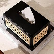 Caixa De Lenços De Madeira Sólida Vintage Para Decoração De Casa, Mesa De Café De Alto Padrão Para