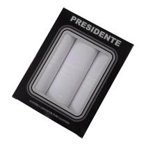 Caixa de Lenços Presidente Masculino Branco Algodão: Qualidade de Elegância.