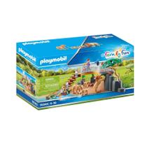 Caixa de leões Toy Playmobil Outdoor com bonecos e acessórios