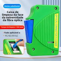 Caixa de Limpeza para Conectores de Fibra Ótica SC, FC, ST e LC - Tipo Cartucho