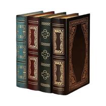 Caixa De Livro De Madeira Vintage Antiga Para Armazenamento Decorativo De Joias, Ornamentos E