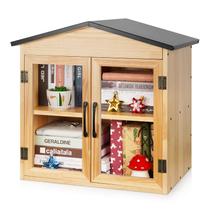 Caixa de livros externa Exttlliy em madeira de pinho 36 x 51 x 56 cm Caixa de livros externa Exttlliy em madeira de pinho 36 x 51 x 56 cm