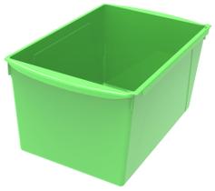 Caixa de livros Storex Interlocking Double Wide Green 37x23x18cm