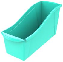 Caixa de livros Storex Interlocking Large Teal 36x13x18cm