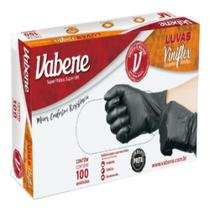 Caixa de Luva Preta descartável Vabene Viniflex - G- 100und Caixa de Luva Preta descartável Vabene Viniflex - G- 100und