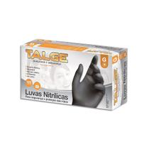 Caixa de Luvas Nitrílicas Preta Tamanho G (100 unid) Talge