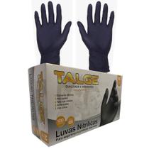 Caixa de Luvas Nitrílicas Preta Tamanho M (100 unid) Talge