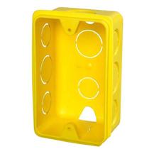 Caixa de Luz 4x2 Amarela TRAMONTINA 10 Unidades