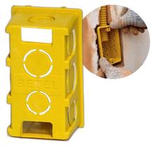 Caixa de Luz 4x2 Plástico Amarela - Kit com 15 Unidades Caixa de Luz 4x2 Plástico Amarela - Kit com 15 Unidades