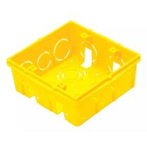 Caixa De Luz 4x4 Amarelo Instação Eletrica Construção