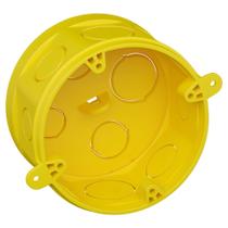 Caixa de Luz 4X4 Octogonal Amarelo PVC Fortlev