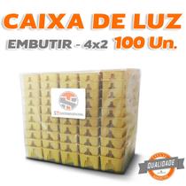 Caixa de Luz Amarela 4x2 Polegadas 100 Unidades - BRASIPLA