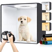 Caixa de luz de estúdio fotográfico Fasonic Portable 40x40cm com 120 LED