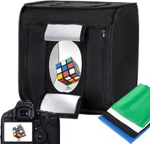 Caixa de luz de estúdio fotográfico LTRINGYS 60x60cm com luzes LED e 4 cenários Caixa de luz de estúdio fotográfico LTRINGYS 60x60cm com luzes LED e 4 cenários