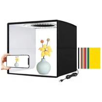 Caixa de luz de estúdio fotográfico Mini 30x30cm com luz LED USB