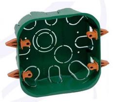 Caixa de Luz Drywall Gesso Ribeiro Embutir 4x4 Verde PVC Caixa de Luz Drywall Gesso Ribeiro Embutir 4x4 Verde PVC
