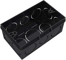 Caixa de luz eletrotudo roscável 4x2 preta retangular - tigre Caixa de luz eletrotudo roscável 4x2 preta retangular - tigre