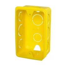 Caixa De Luz Embutir 4x2 Reforçada Amarela Amanco 24 Unidades