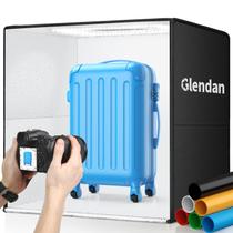 Caixa de luz fotográfica Glendan 60x60cm com 288 contas de LED e 6 cenários
