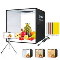 Caixa de Luz Fotográfica Hongbang 40x40cm - 3 Luzes e 6 Cenários