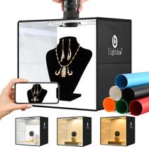 Caixa de Luz Fotográfica Lightdow 40x40x30cm com 120 LEDs - Iluminação Profissional