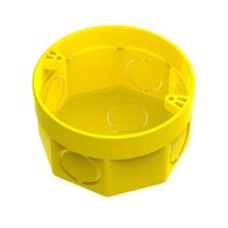 Caixa de Luz Octogonal em PVC Flex 3X3" Amarela Tigre