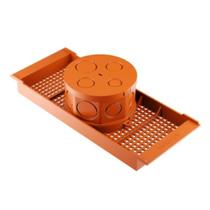 Caixa de Luz Octogonal para Laje Laranja PVC 25cm Fortlev