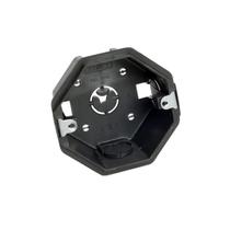 Caixa de Luz PVC 3x3 Octagonal Preta Orelha Cemar Caixa de Luz PVC 3x3 Octagonal Preta Orelha Cemar