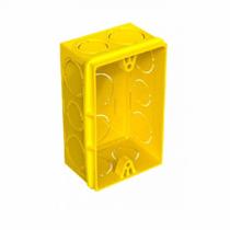 Caixa de Luz Roma 4X2 Retangular Amarela Com 24 Unidades - Pinceis Roma