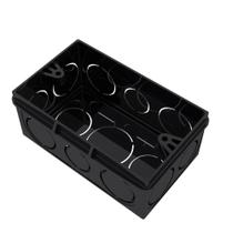 Caixa de Luz Tigre Retangular 4"x2" Preta Caixa de Luz Tigre Retangular 4"x2" Preta