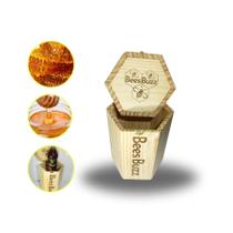 Caixa de madeira BEES BUZZ pinus sextavada Alta x1