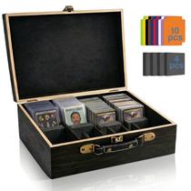 Caixa de madeira para cartas colecionáveis WooOrganix 35 cm x 30 cm x 13 cm Caixa de madeira para cartas colecionáveis WooOrganix 35 cm x 30 cm x 13 cm