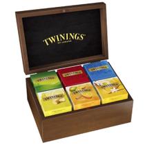 Caixa de Madeira para Chás com Twinings 60 sachês Caixa de Madeira para Chás com Twinings 60 sachês