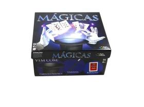 Caixa de Mágicas Infantil Com Cartola e Varinha 30 Truques
