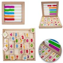 Caixa de Matematica Dony Toys 2 em 1 madeira SP1465 11302 Caixa de Matematica Dony Toys 2 em 1 madeira SP1465 11302