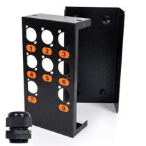 Caixa de Medusa 8 vias com Conector Prensa Cabo Caixa de Medusa 8 vias com Conector Prensa Cabo