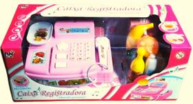 Caixa de Mercadinho Registradora de Brinquedo Infantil Com Som e Luz
