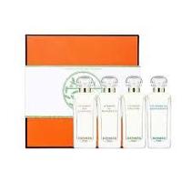 Caixa de miniaturas coleção Parfums Jardins Hermes com 4x7,5ml