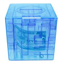 Caixa de moedas Piggy Bank 3D Maze Cube Square para crianças