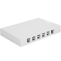 Caixa de montagem em superfície ICC de 12 portas branca para voz e dados Caixa de montagem em superfície ICC de 12 portas branca para voz e dados