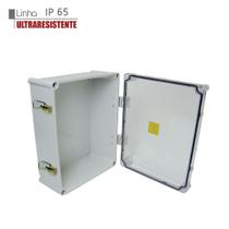 Caixa de Montagem Plástica em Policarbonato com Tampa Transparente, Dobradiças e Fechos IP56 Strahl Caixa de Montagem Plástica em Policarbonato com Tampa Transparente, Dobradiças e Fechos IP56 Strahl