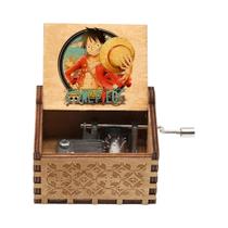 Caixa De Música Antiga De Madeira Esculpida Com Manivela Para Presente De Halloween, Natal E