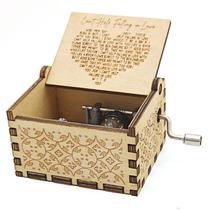 Caixa de música BYYKIT Can't Help Falling in Love Wood Case