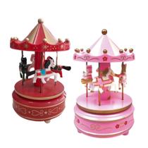 Caixa de Música Carrossel Musical Decoração Caixa de Música Carrossel Musical Decoração