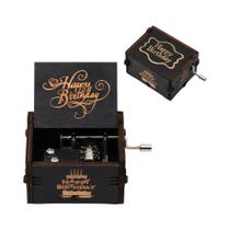 Caixa De Música De Madeira Com Manivela, Papai Noel Congelado, Presente De Natal, Decoração De