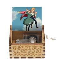 Caixa De Música De Madeira Com Tema De Anime, Manivela, Castelo De Howl, Carrossel Da Vida, Presente