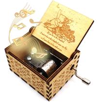 Caixa de música de madeira Ukebobo Pooh 6,4 x 5,2 x 4,2 cm, presente