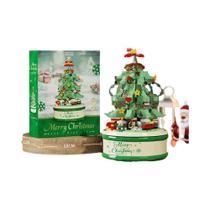 Caixa De Música De Natal, Blocos De Construção Em Forma De Árvore, Decorações DIY, Presente