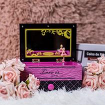 Caixa De Música e Porta Jóias Bailarina Musical Manivela - Dedé Presentes